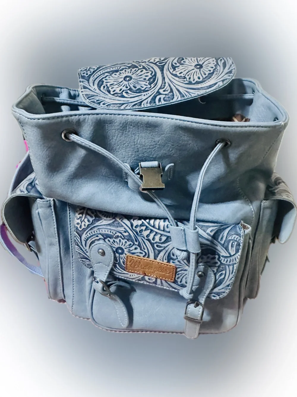 Wrangler Vintage Floral Tooled Concealed Carry Backpack…